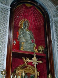 Il nuovo busto di San Nicandro nella chiesa dell'Annunziata, Venafro