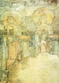 Decorazioni nella cripta dell'abbazia di San Vincenzo al Volturno